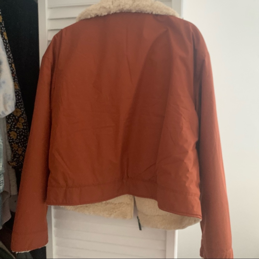 UpWest Brown Teddy Jacket with Cream Accents - Picture 5 of 5